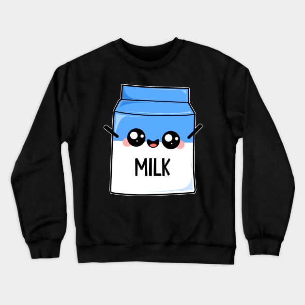 Cute Milk Packaging Crewneck Sweatshirt by Imutobi